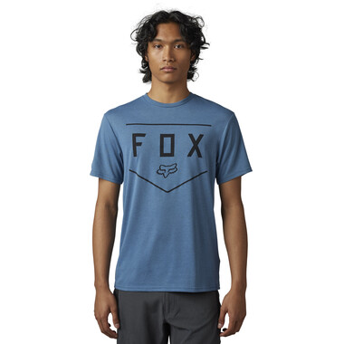 T-Shirt FOX SHIELD Manches Courtes Bleu 2023 FOX Probikeshop 0